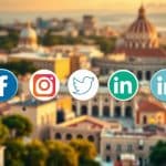 Pulsanti di condivisione per piattaforme popolari in Italia